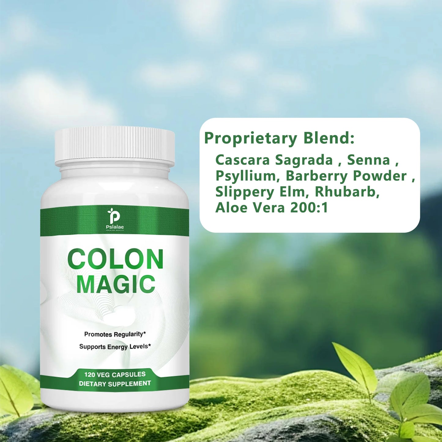 Colon Detox and Cleanse - Contains Psyllium Husk for A Healthy Stomach and Clean Gut - 120 Capsules