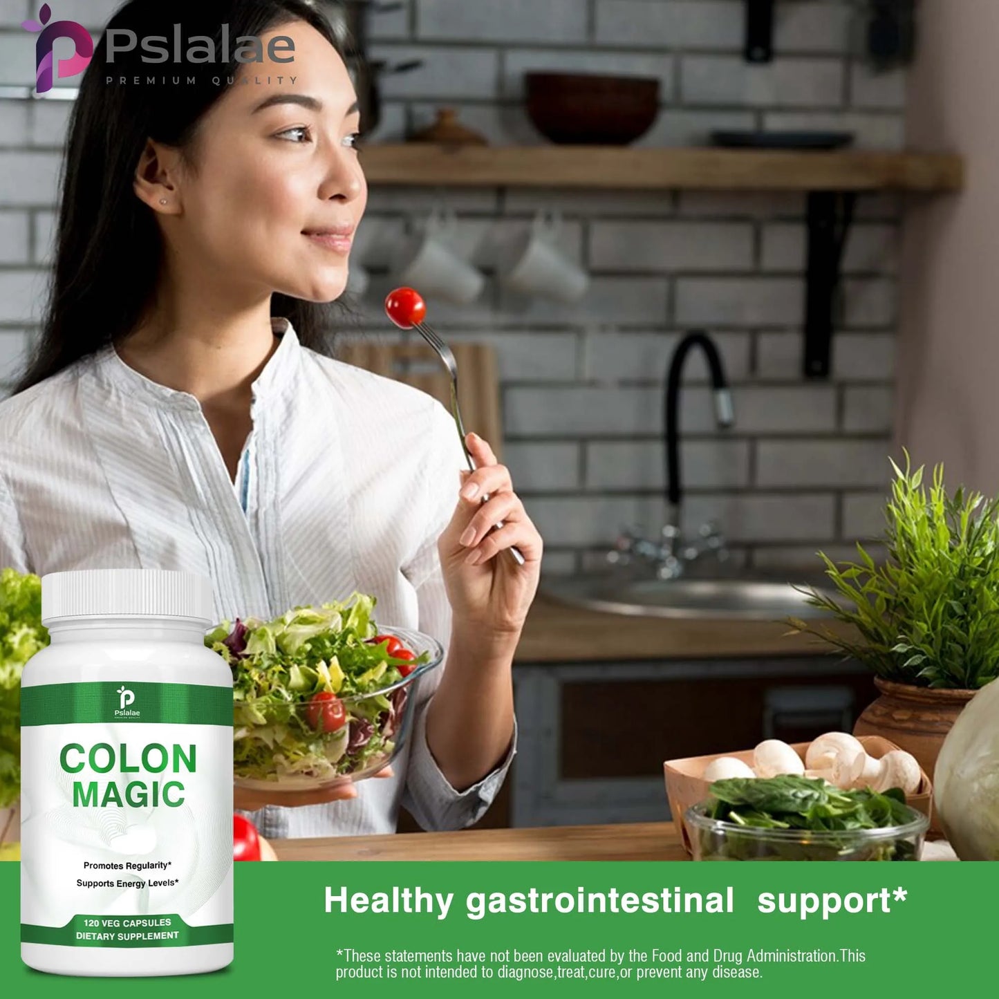 Colon Detox and Cleanse - Contains Psyllium Husk for A Healthy Stomach and Clean Gut - 120 Capsules