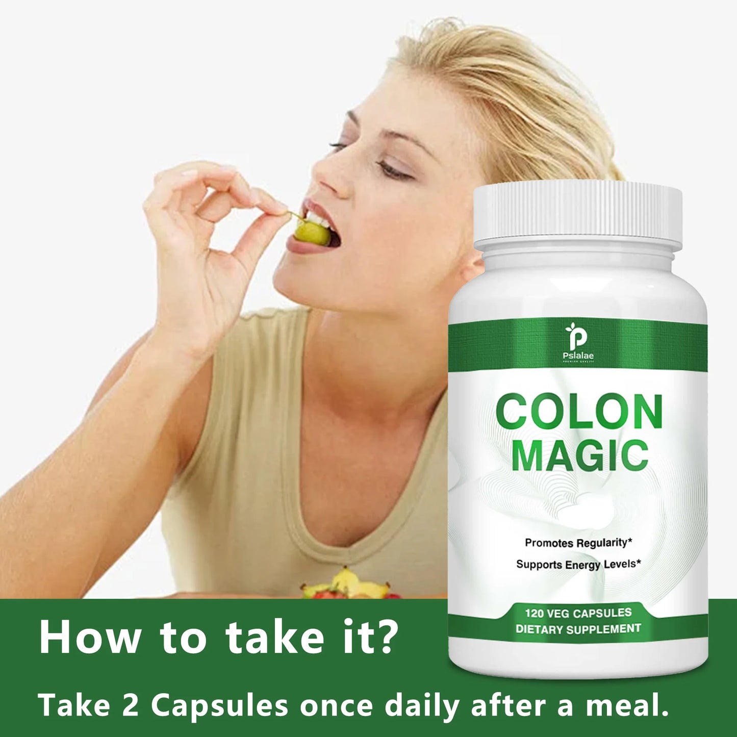 Colon Detox and Cleanse - Contains Psyllium Husk for A Healthy Stomach and Clean Gut - 120 Capsules