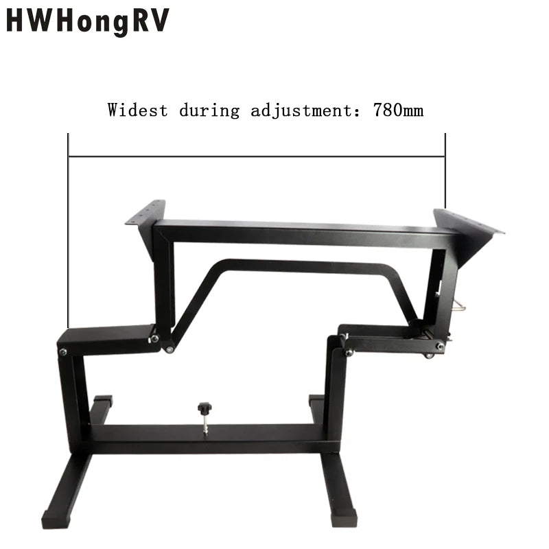 Black Folding Table Leg/Bed Base for RV, camper dining table base, suitable for caravan yacht and various outdoor activities