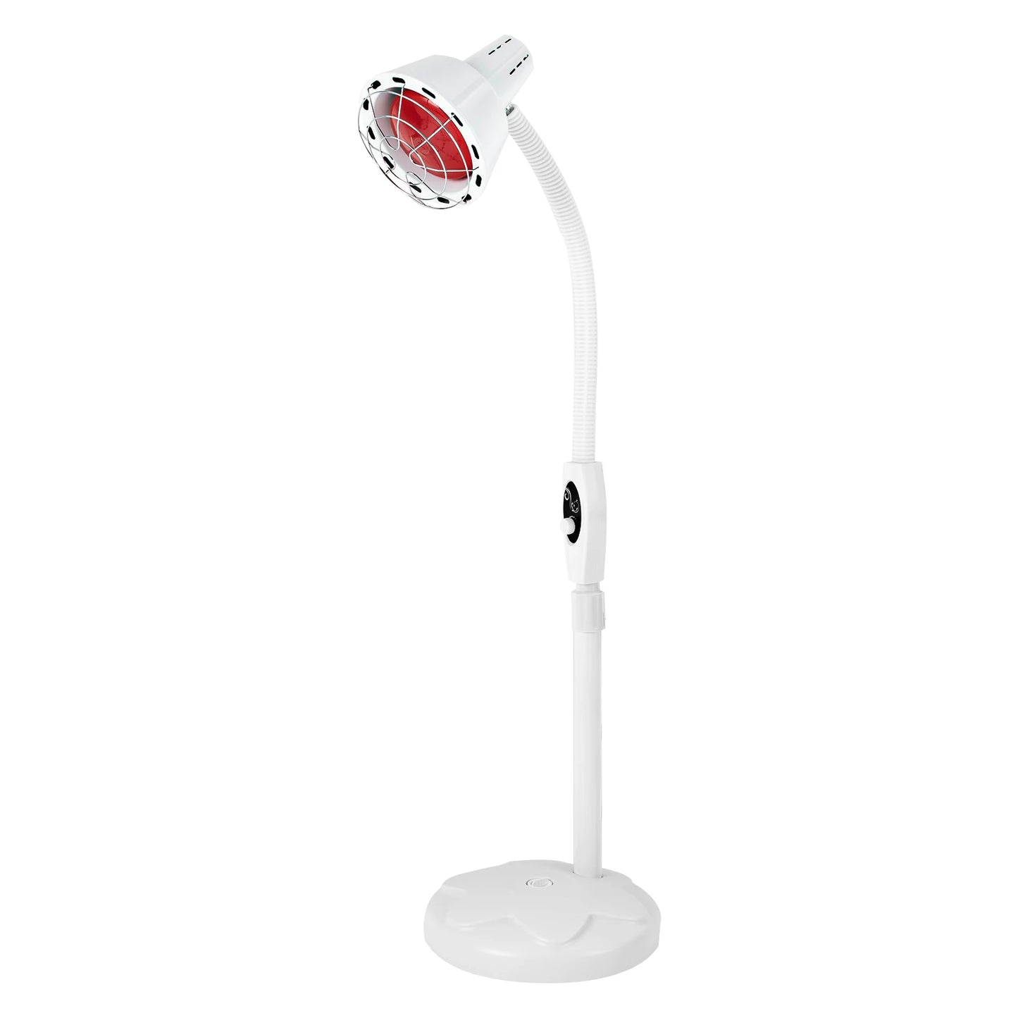 275W Infrared Light Therapeutic Lamp Single/Double Head Electric Heating Lamp 360° Adjustable Pain Relief Infrared Baking Lamp